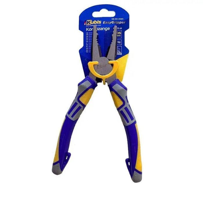 Плоскогубці 205 мм EasyGripper, CrNi, зміщений шарнір 35% менше зусиль, HRC 55-60, ТМ Kubis