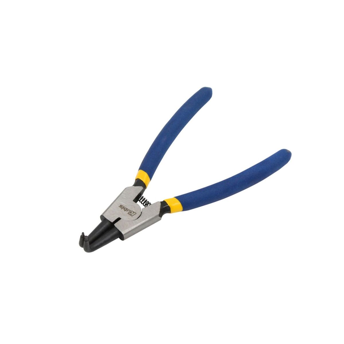 Щипцы для стопорных колец изогнуты на разжим 160 мм, C45, HRC 45-50.