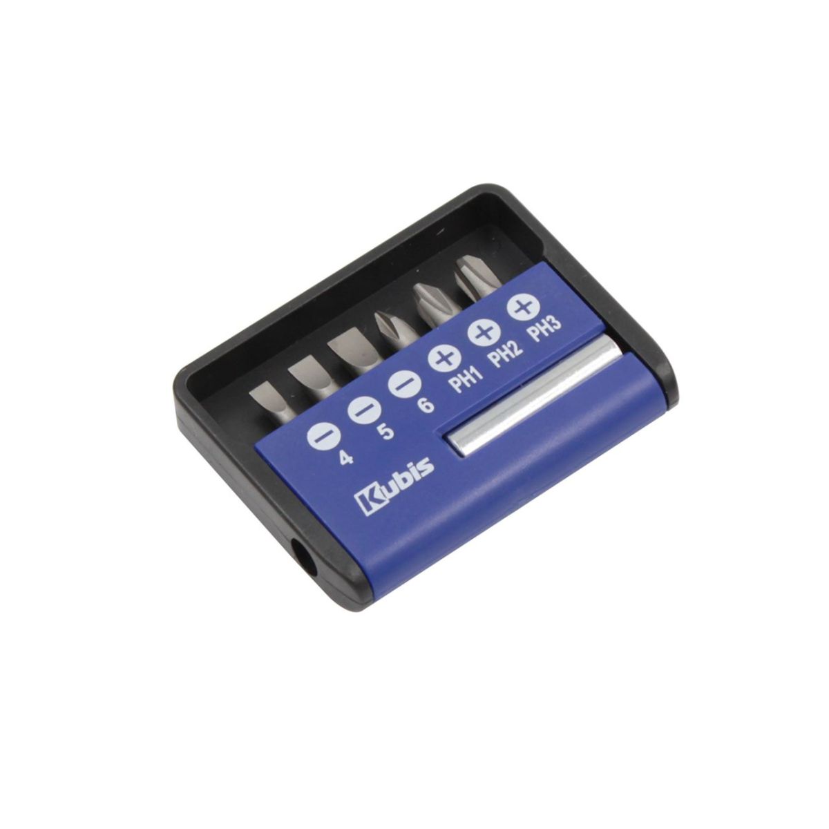 Насадки з тримачем в кейсi, SL4, 5, 6 мм, PH1, PH2, PH3, CrV6150, HRC 51-54