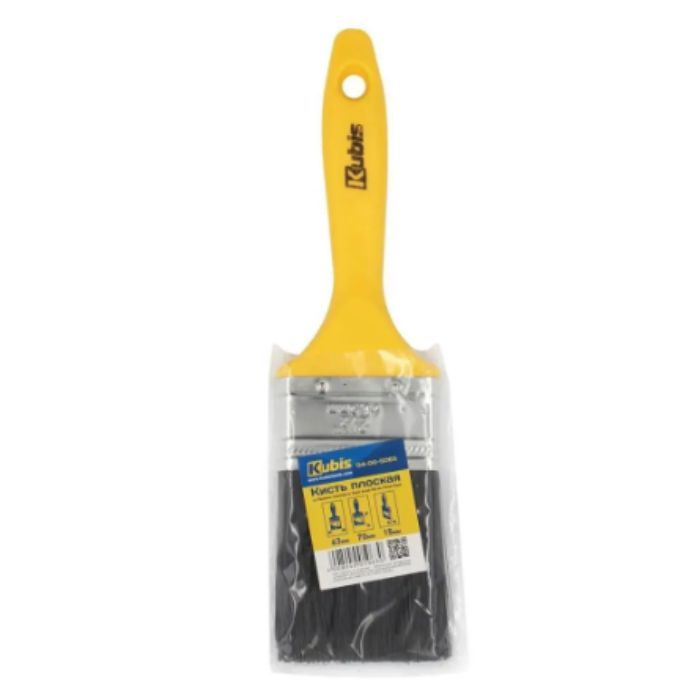 Пензель плоский 63/70/15 мм, штучна щетина, ТМ Kubis