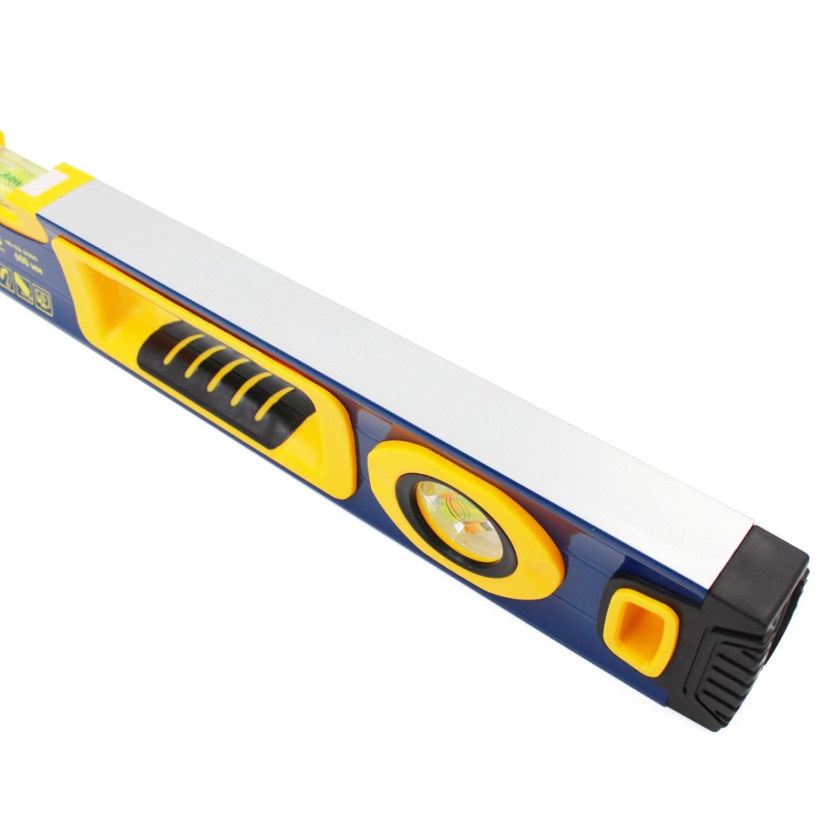 Уровень с ручками 800 мм, точность 0,5 мм/м, регулируемая капсула 360*, противоскользящие упоры, ТМ Kubis