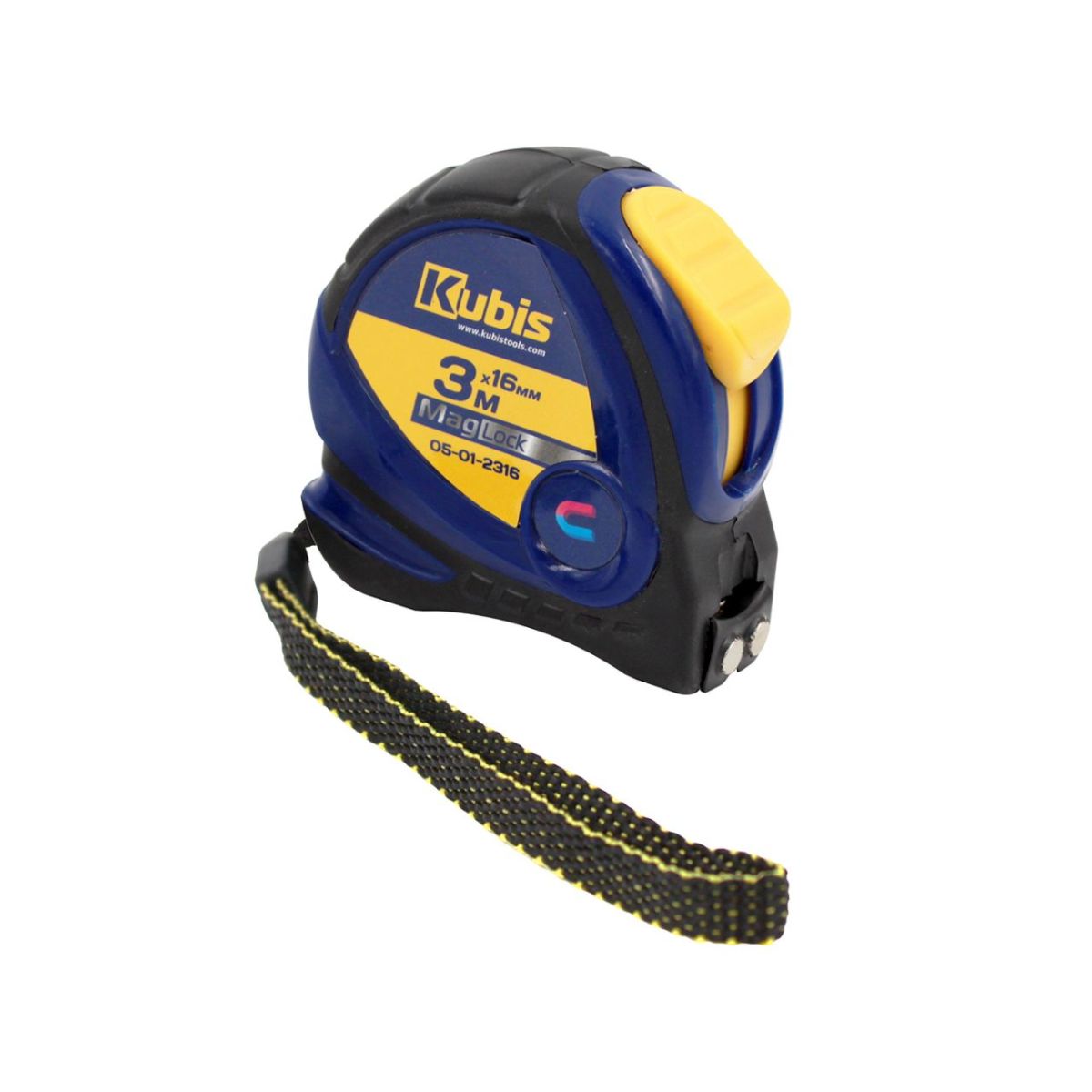 Измерительная рулетка 3 м*16 мм Рулетка измерительная 3 м*16 мм MagLock, с магнитами, ТМ Kubis