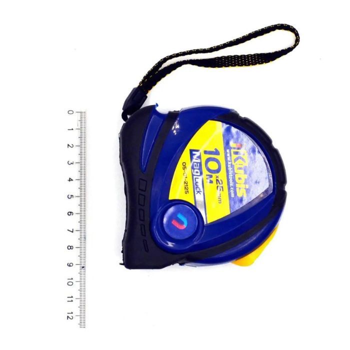 Рулетка измерительная 10 м*25 мм MagLock, с магнитами, ТМ Kubis