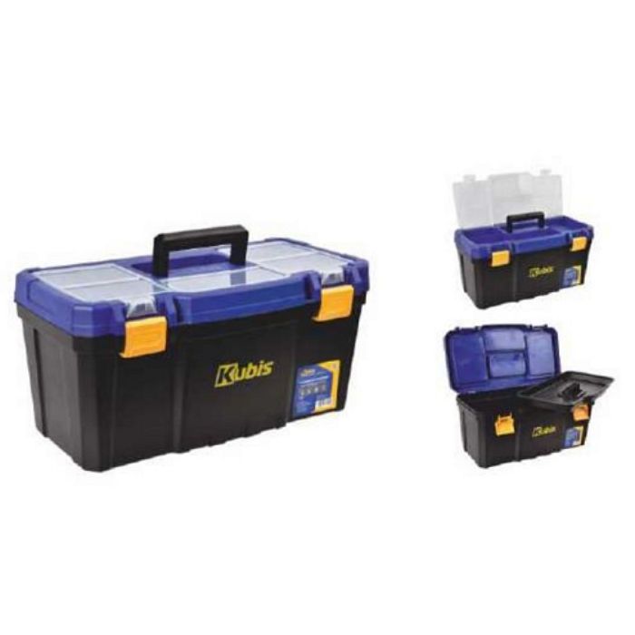 Ящик для інструменту з органайзером 500*263*240 мм (19 1/2'), пластикові замки, ТМ Kubis