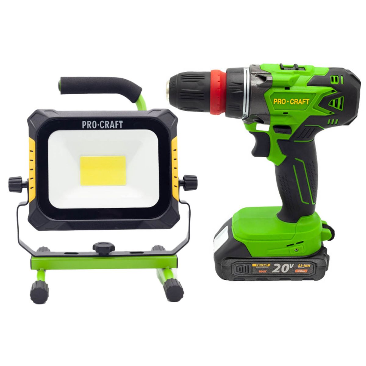 Шуруповерт Procraft PA18DFR + Акумуляторний ліхтар Procraft LP20