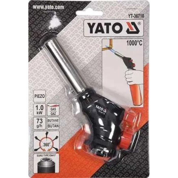 Горелка Газовая Цанговая с Пьезоподжигом YATO