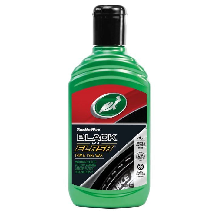 Поліроль гель для шин та пластику Turtle Wax Black Flash, 300мл