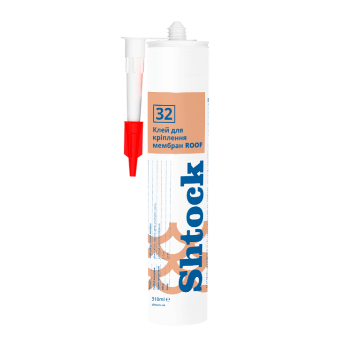Клей для кріплення мембран Шток (Shtock) Roof №32, 310 мл (12 шт)