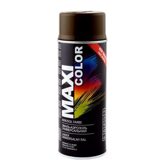 Емаль аерозольна універсальна декоративна Maxi Color RAL 8017 шоколадно-коричнева 400 мл