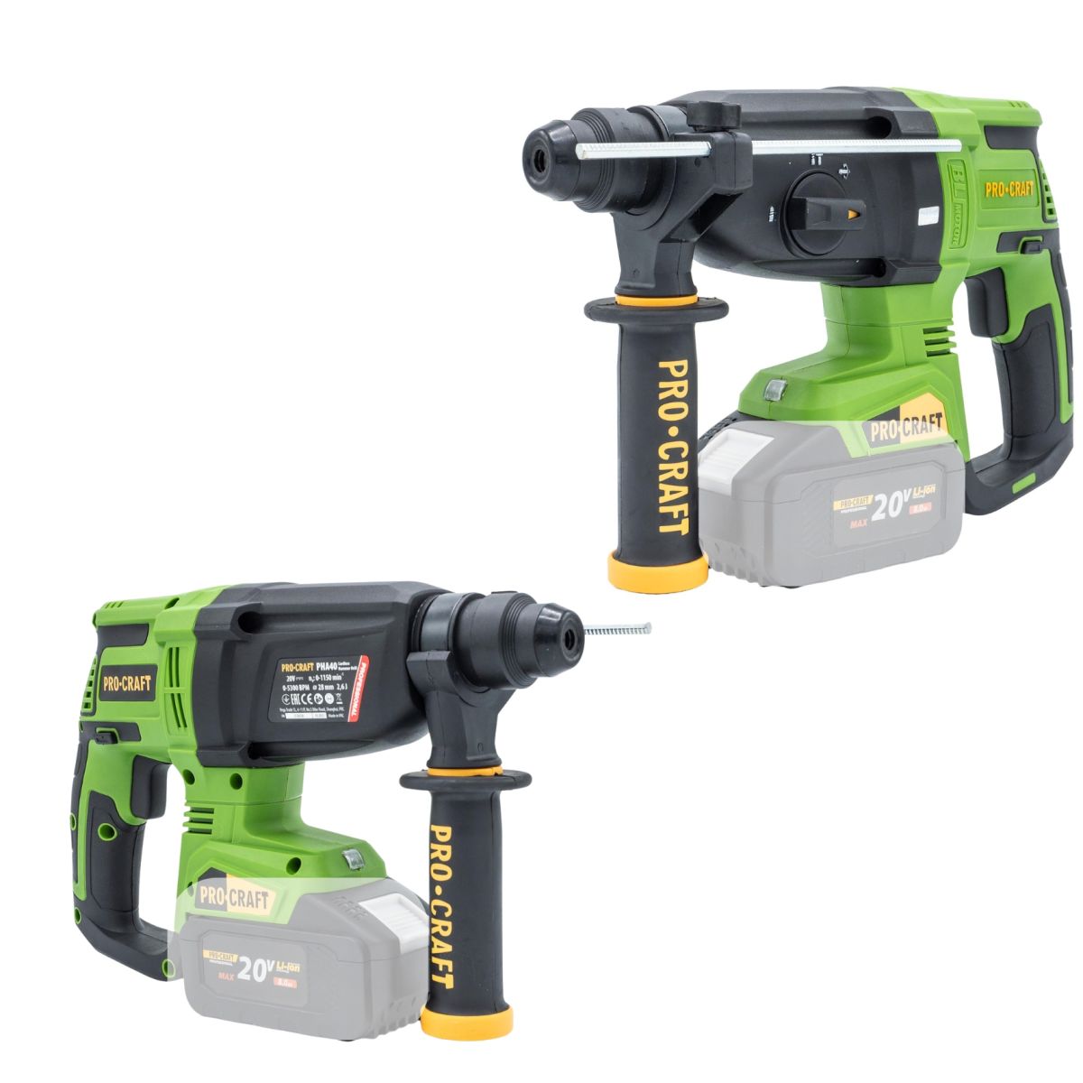 Аккумуляторный перфоратор Procraft PHA40 (без АКБ и ЗУ)
