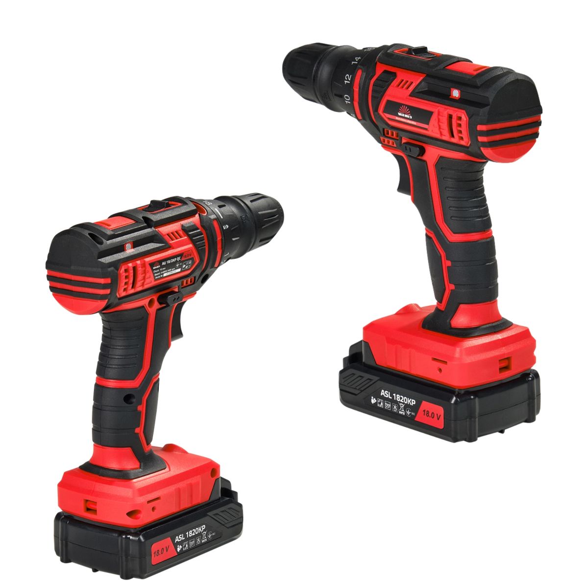 Дриль-шурупокрут акумуляторний Vitals AU 18/2KP QC