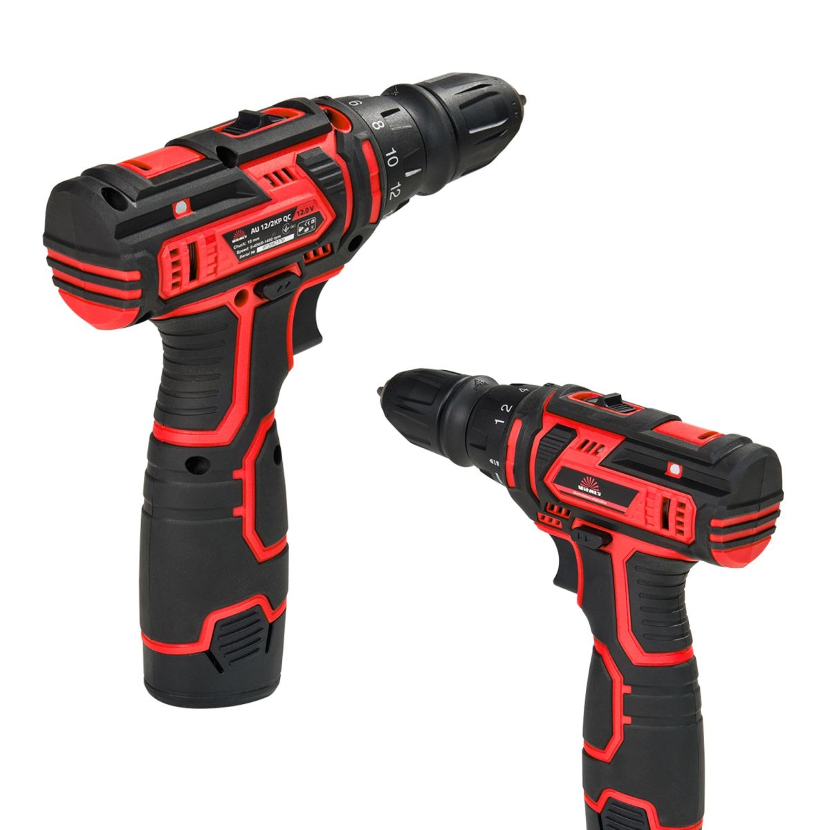 Дриль-шурупокрут акумуляторний Vitals AU 12/2KP QC