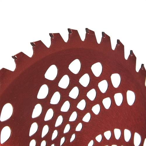 Нож к мотокосе 40 зуб. (нерж.сталь) с гальваническим покрытием уп. Vitals Красный