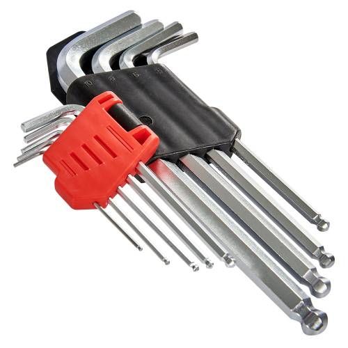 Набор шестигранных ключей с шаром 9 шт. 1,5–10 мм Vitals Master