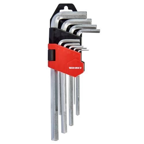 Набор шестигранных ключей удлиненных 9 шт. 1,5–10 мм Vitals Master