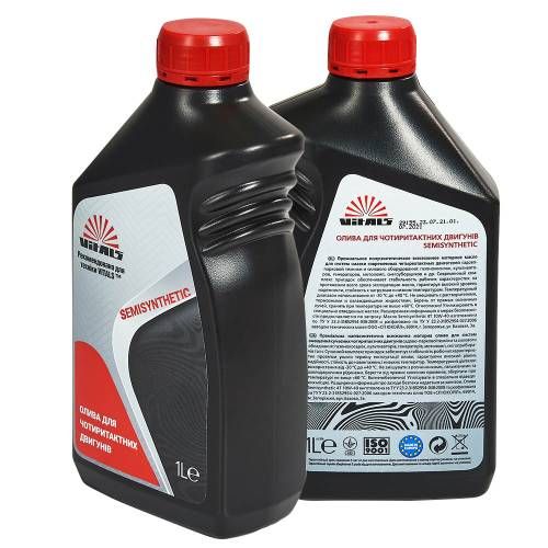 Масло для четырехтактных двигателей Vitals Semisynthetic API SL/CF, 1л