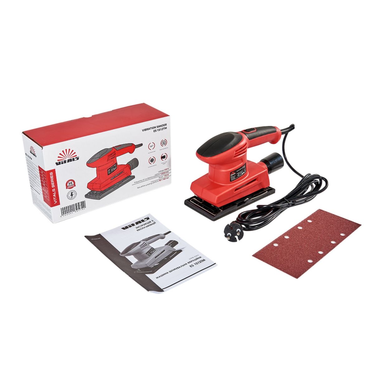 Шлифовальная вибрационная машина Vitals Es 1512TM