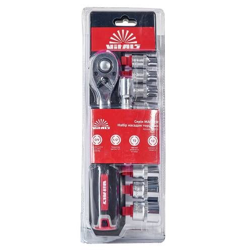Набор торцевых головок с трещоткой 1/2″ Vitals Master