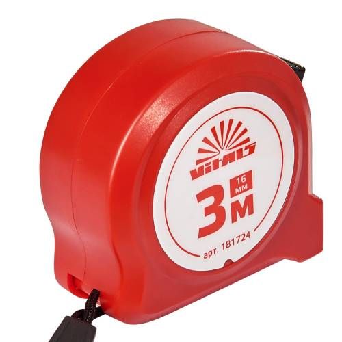 Рулетка 3 м×16 мм Vitals