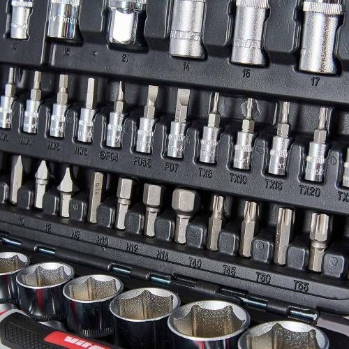 Набор торцевых головок 1/4″ и 1/2″ 94 предмета Vitals Master
