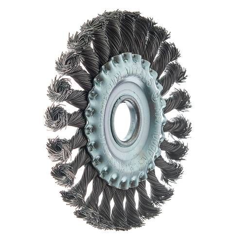 Щетка дисковая Vitals плетеная сталь 125×22,2 м, 0,5 мм