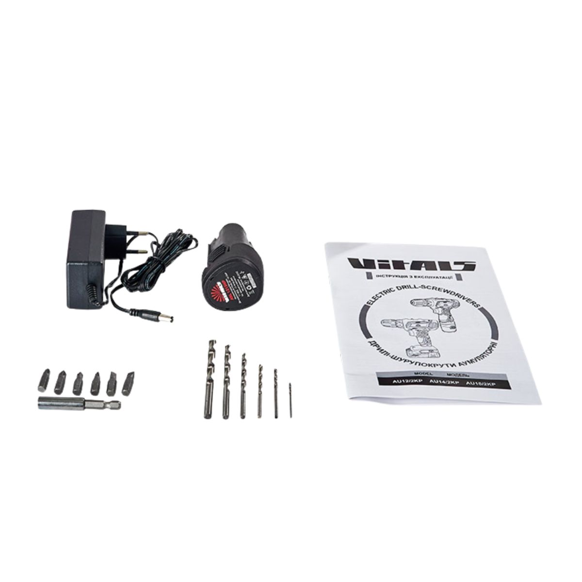 Дриль-шурупокрут акумуляторний Vitals AU 12/2KP