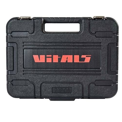 Набор торцевых головок 1/4″ и 1/2″ 73 предмета Vitals Master