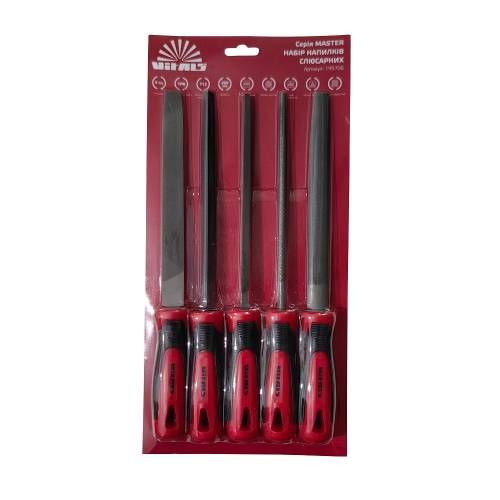 Набір напилків слюсарних 200 мм, 5 од. Vitals Master