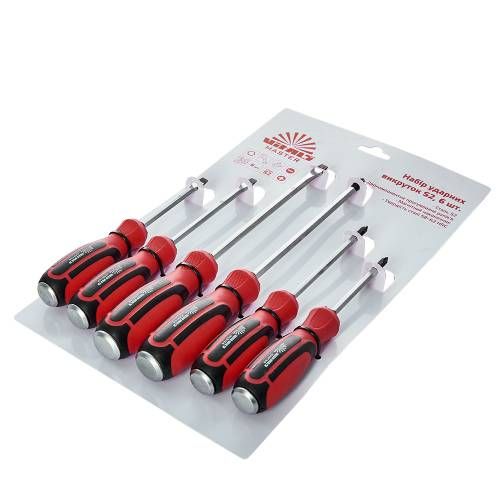 Набор ударных отверток Vitals Master S2, 6 шт.