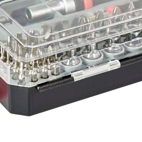 Отвертка Vitals Master с набором головок и насадок, 57 шт.