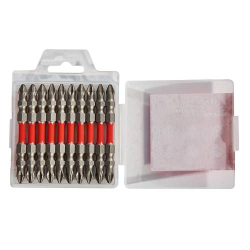 Биты S2 двухсторонние PH1+PH2х65 мм, 10 ед. Vitals Master