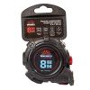 Рулетка гумова з нейлоновим покриттям полотна 8 м × 25 мм автостоп Vitals Professional