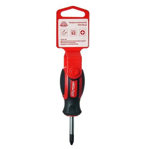 Отвертка крестовая Vitals Master S2, PH2х38 мм