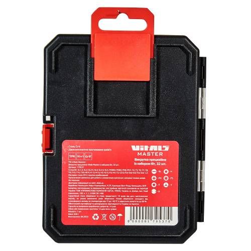 Отвертка прецизионная Vitals Master с набором битов, 32 шт.