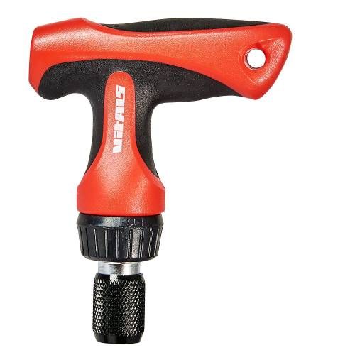 Отвертка Т-образная Vitals Master с набором головок и насадок, 24 шт.