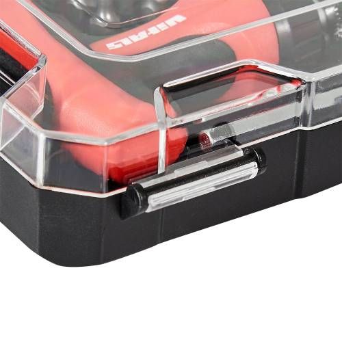 Отвертка Т-образная Vitals Master с набором головок и насадок, 24 шт.