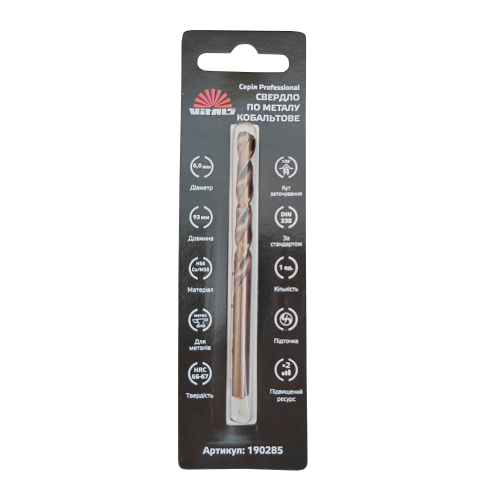 Сверло по металлу HSS-Co/M35 6.0 (1 ед.) Vitals Professional