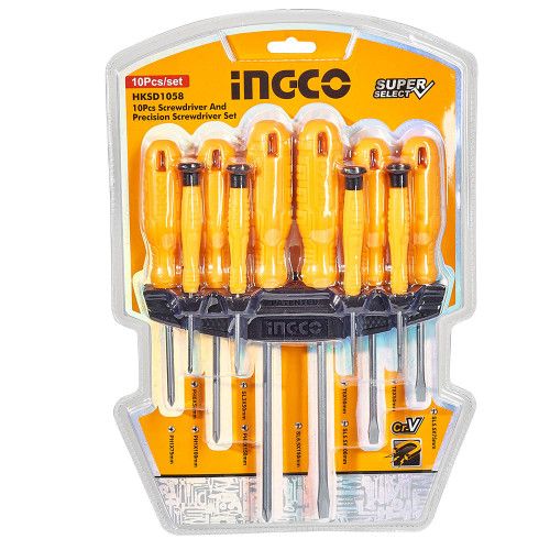 Отверточный набор, 10 шт. INGCO Super Select