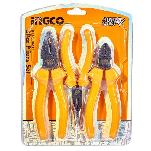 Набор шарнирно-губцевого инструмента, 3 предмета INGCO Super Select