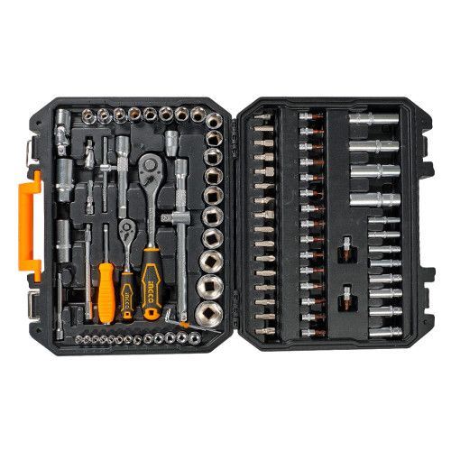 Набор головок торцевых 1/4" и 1/2" 94 предмета INGCO INDUSTRIAL 94 предмета