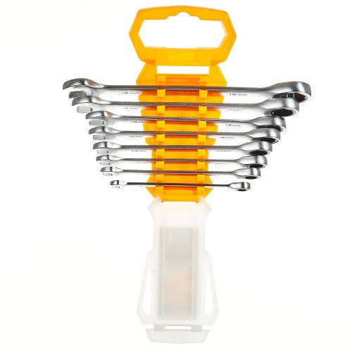 Набор комбинированных храповых гаечных ключей 8–19 мм. INGCO INDUSTRIAL