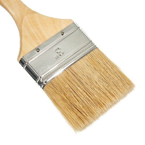 Кисть флейцевая деревянная рукоятка 3″ INGCO