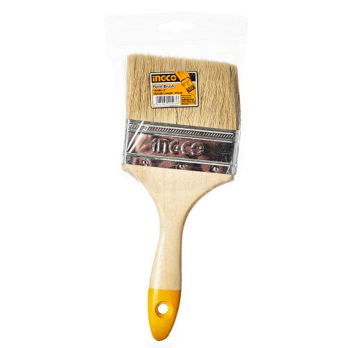 Кисть флейцевая деревянная рукоятка 4″ INGCO