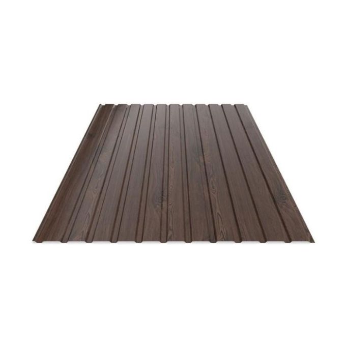 Профнастил ПС-10 оцинк RAL (Дерево темне) 0,4х1200х1800мм (2,16м2)