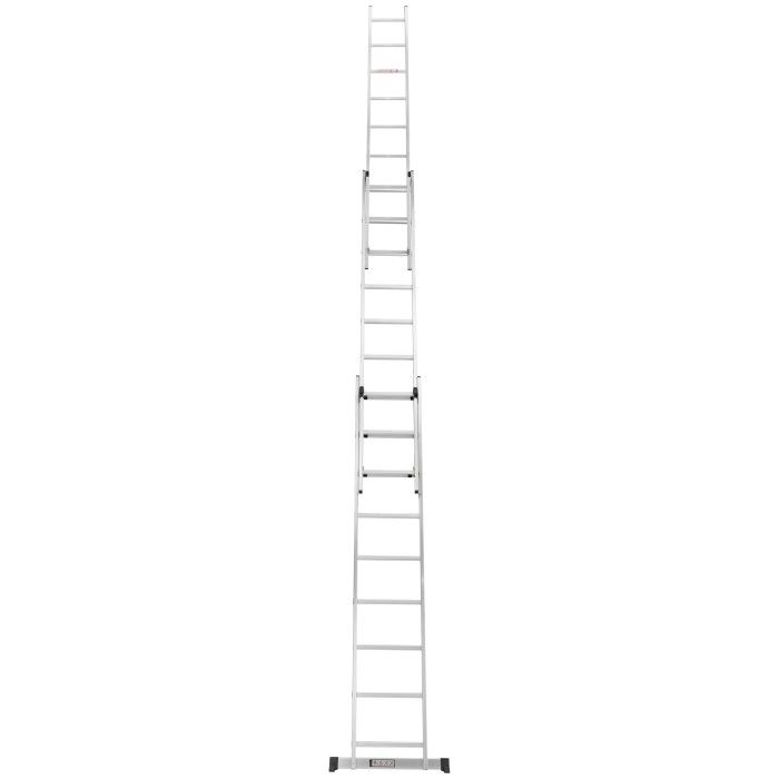 Лестница алюминиевая 3-х секционная LADDER STANDARD (3х9 ступенек) (190-9309)