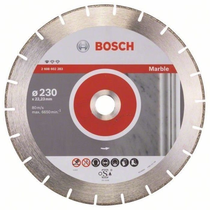 Алмазний відрізний круг по мармуру Bosch PF Marble (230х22.23) (2608602283)