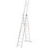 Драбина алюмінієва 3-х секційна BLUETOOLS (3х11 сходинок) (160-9008)