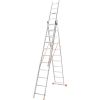 Драбина алюмінієва 3-х секційна BLUETOOLS (3х11 сходинок) (160-9008)