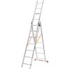 Лестница алюминиевая 3-х секционная BLUETOOLS (3х7 ступеней) (160-9004)