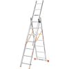 Лестница алюминиевая 3-х секционная BLUETOOLS (3х7 ступеней) (160-9004)